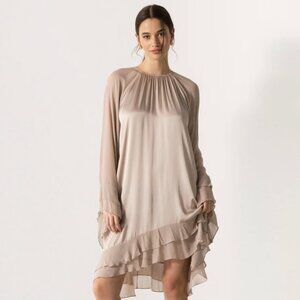 Jaki Estelle Ruffle Midi Dress Size XS